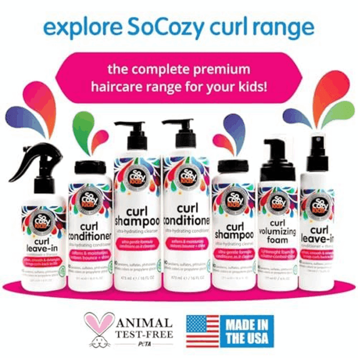 Leave in Conditioner Spray (8 Fl Oz) Paraben-Free Detangler for Kids' Curly Hair, Deep Conditioner & Tangle-Free Curls, Gentle & Nourishing with Keratin, Vitamin B5, Olive Oil & Jojoba Oil - Image 6
