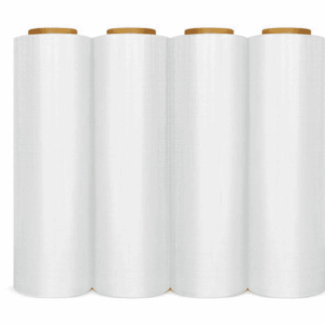 4 Rolls Heavy Duty 18" X 1500 Ft 80 Gauge Premium Clear Pallet Wrap Stretch Wrap Shrink Film - Best Quality 40 Lb per Case Industrial Grade