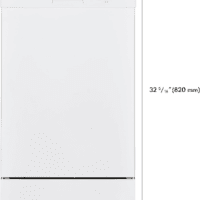 18" Built-In Stainless Steel Tub Dishwasher with Easyflex 3Rd Rack, Smartwash, Ultrawash Plus, Turbodry, Morespace Adjustable Rack, Energy Star Certified, White - Image 2