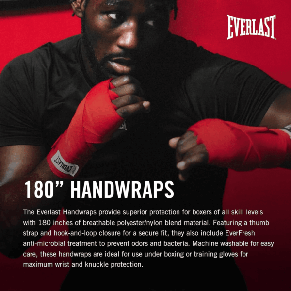 Boxing Handwraps, Machine Washable Speedbag Training and Martial Arts Hand Wrap - Image 2