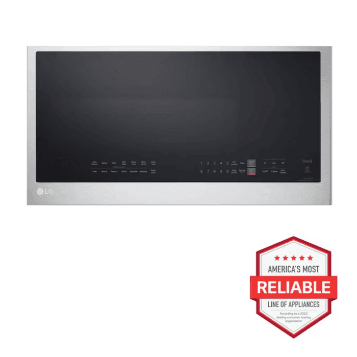 2.0-Cu Ft 29.88-In Over-The-Range Microwave with Sensor Cooking ( Printproof Stainless Steel ) - Image 3