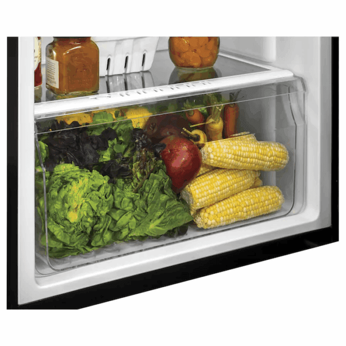 9.7-Cu Ft Counter-Depth Top-Freezer Refrigerator ( Black ) - Image 6