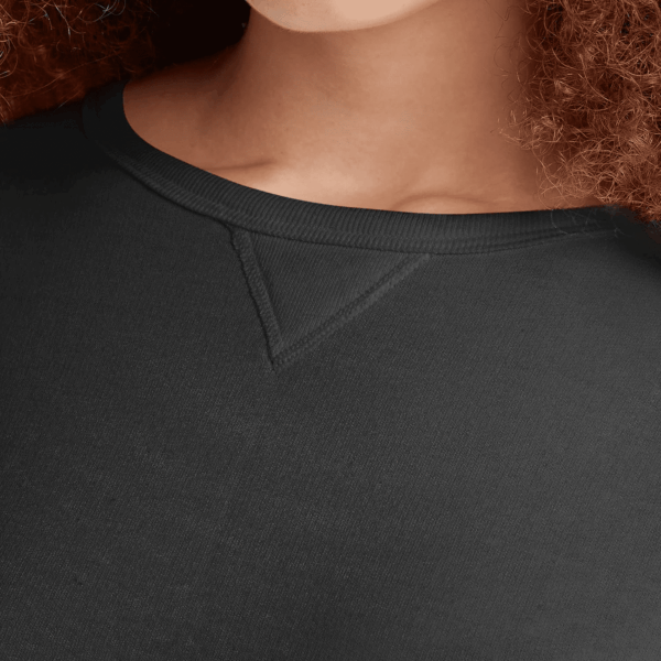 Women'S Ecosmart V-Notch Crewneck Sweatshirt, Fleece Pullover Sweatshirt for Women - Image 4