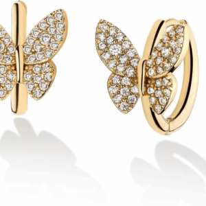 Cubic Zirconia Huggie Earrings 14K Gold Plated Tiny Earrings Small Huggie Hoop Earrings Simple Lightweight Hoops Gift for Women