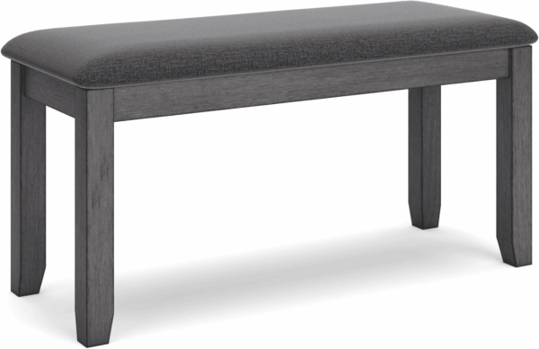Bridson Modern 6 Piece Dining Set, Includes Dining Table, 4 Chairs & Bench, Gray - Image 3