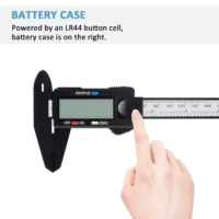 Digital Caliper,  0-6" Calipers Measuring Tool - Electronic Micrometer Caliper with Large LCD Screen, Auto-Off Feature, Inch and Millimeter Conversion - Image 5