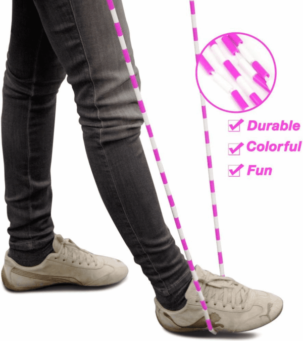 Jump Rope 12-Pack - Pink, Blue, Black and White Skip Ropes for Exercise - Outdoor Jump Rope for Kids, Adults and Athletes - Family Fun Toys and Games - Image 7