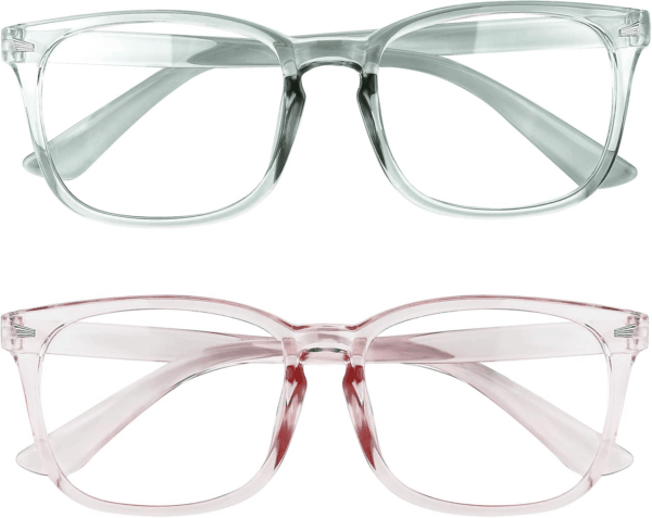 2 Pack Blue Light Glasses for Women and Men - Computer Glasses