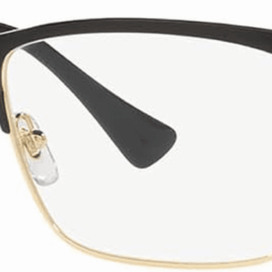 VE1285 56Mm Non-Polarized Glasses for Men - Black Rectangle Metal Frame with Black Temples, Lightweight & Comfortable Eyeglasses for Prolonged Use, Eshades Eyewear Kit Included