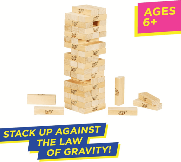 Jenga Game | the Original Wood Block Game with Genuine Hardwood Blocks | Stacking Tower Game | Ages 6+ | 1 or More Players | Party Games for Kids | Family Games - Image 2