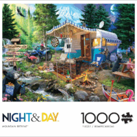 - Jeff Haynie - Mountain Retreat - 1000 Piece Jigsaw Puzzle for Adults - Challenging Puzzle Perfect for Game Nights - Finished Puzzle Size Is 26.75 X 19.75 - Image 2