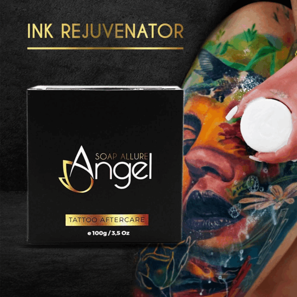 Tattoo Aftercare Organic Cleansing Bar 100G - Vegan Skincare for Piercing, Tattoos, and PMU, Tattoo Soap Bar with Aloe and Dragons Blood Good Skin Care Products., Black - Image 3