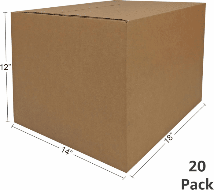 Medium Moving Boxes 18"X14"X12" (Medium Boxes - Pack of 20) - Image 2