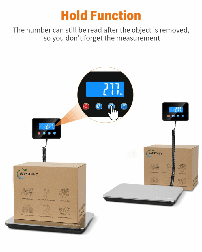 Shipping Scale 0.5Oz-440Lb High Accuracy Postal Digital Weight Luggage Scale for Packages Warehouse Home Small Business Pet Food Mail - Image 5