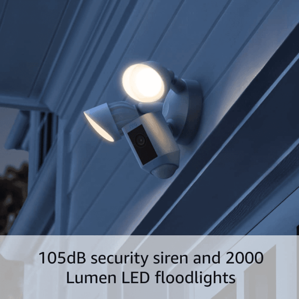 Floodlight Cam Wired plus with Motion-Activated 1080P HD Video, White (2021 Release) - Image 5