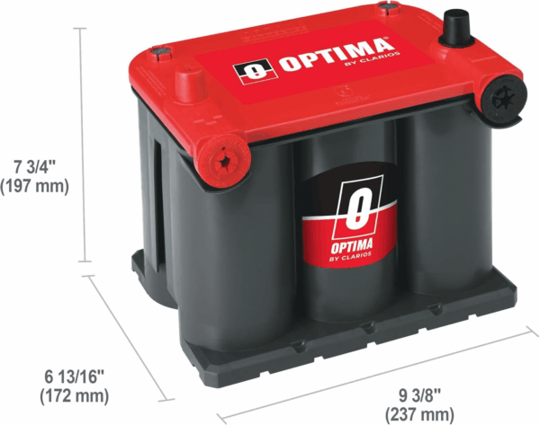 Batteries High Performance 75/25 Redtop Sealed AGM Car, Truck, and SUV Starting Battery, 720 CCA, Dual SAE and GM Terminals, Maintenance Free, Versitile Mounting - Image 2