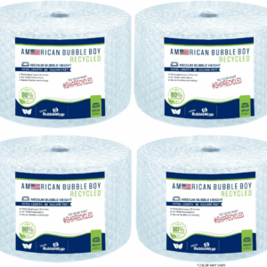 5/16 Medium Recycled Bubble Wrap - 4 Rolls