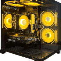 Gaming PC Desktop,Prebuilt Gaming Computer With,Amd Ryzen 7 5700X 3.4Ghz,Rtx4060 8GB GDDR6,32GB DDR4 RAM 3200Mhz,1Tb NVME SSD,ARGB Cooling Fan,Supply Wifi Support