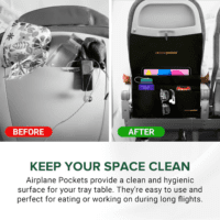 - Airplane Accessories - Plane Travel Essentials - Travel Organizer - Seat Storage Organizer - Air Travel Essentials - Seat Back Organizer - International Travel Must Haves - Image 3