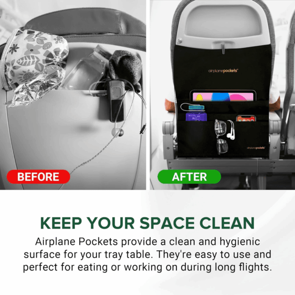- Airplane Accessories - Plane Travel Essentials - Travel Organizer - Seat Storage Organizer - Air Travel Essentials - Seat Back Organizer - International Travel Must Haves - Image 3