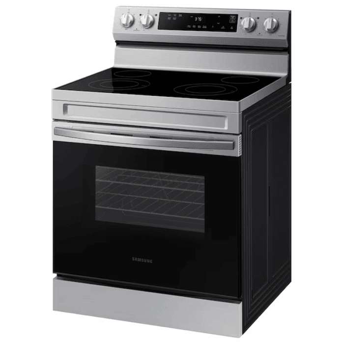 30-In Glass Top 4 Burners 6.3-Cu Ft Freestanding Electric Range ( Stainless Steel ) - Image 6