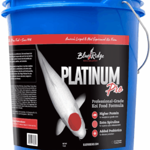 Blue Ridge Koi Fish Food 14Lb - Koi Food 3/16” Platinum Pro Formula Goldfish Food, Premium Fish Food for Ponds, Ponds Fish Food, Floating Pond Pellet