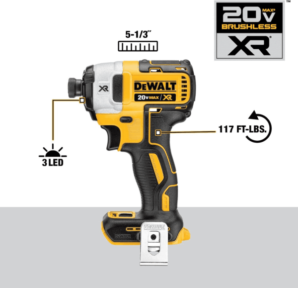 20V MAX Hammer Drill and Impact Driver, Cordless Power Tool Combo Kit with 2 Batteries and Charger (DCK299M2) - Image 4