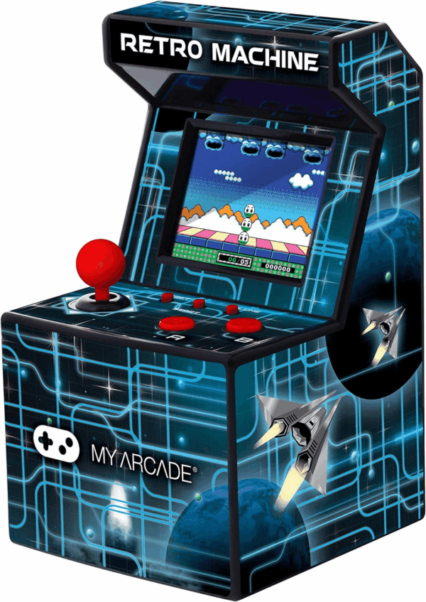 Retro Machine Playable Mini Arcade: 200 Retro Style Games Built In, 5.75 Inch Tall, Powered by AA Batteries, 2.5 Inch Color Display, Speaker, Volume Control - Image 8