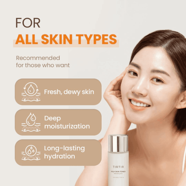 Milk Skin Rice Toner | Deep Moisturizing, Hydrating Toner for Face, Niacinamide, Ceramide, Rice Bran Extract, Nature-Oriented Ingredients for Korean Skin Care, Vegan, 5.07 Fl.Oz. - Image 6