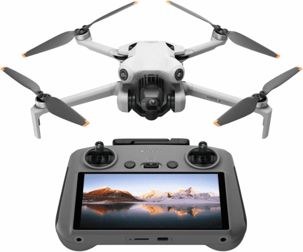 Mini 4 Pro ( RC 2), Drones with Camera for Adults 4K, under 0.549 Lbs/249 G, 34 Mins Flight Time, 20Km Max Video Transmission Distance, Omnidirectional Vision Sensing, Mini Drone for Beginners