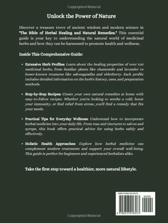 The Bible of Herbal Healing and Natural Remedies: an Essential Guide to Herbal Medicine with Medicinal Herbs and Step-By-Step Recipes for Health and Wellness - Image 2