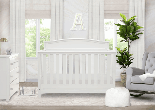 Emery 4-In-1 Convertible Baby Crib - Greenguard Gold Certified, White - Image 2