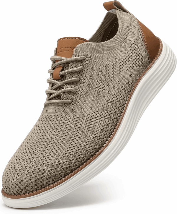 Men'S Casual Dress Sneakers Oxfords Business Mesh Breathable Walking Shoes Tennis Comfortable