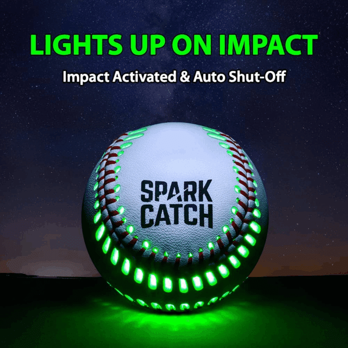 Light up Baseball, Glow in the Dark Baseball, Sports Gear Accessories Gifts for Boys 8 9 10 11 12 13 14 15 Years Old, Kids Teens All Ages Gift Ideas - Image 2