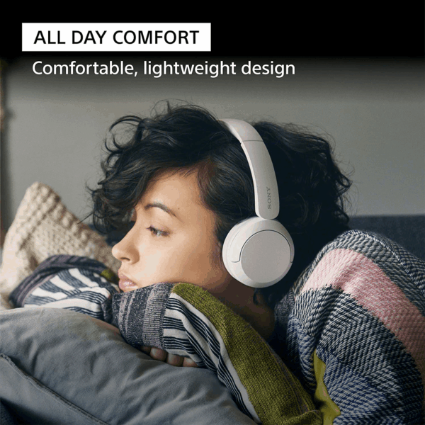 WH-CH520 Wireless Headphones Bluetooth On-Ear Headset with Microphone, Black New - Image 3