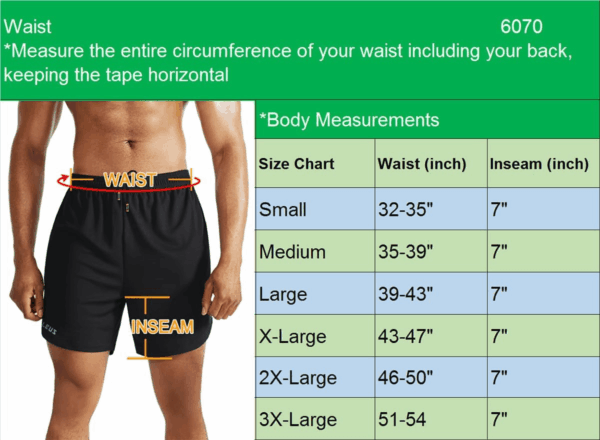 Men'S 2 in 1 Running Shorts with Liner,Dry Fit Workout Shorts with Pockets - Image 3