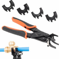 Push to Connect Removal Tool Disconnect Tongs for 1/2”, 3/4”, 1” Push Fitting Pex Removal Tool Improved Version
