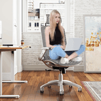 Ergonomic Office Chair, High Back Home Desk Chair with Headrest, Flip-Up Arms, 90-120° Tilt Lock and Wide Cushion, 400LBS Mesh Chairs for Man Woman, White Task Chair(Dark Grey,Gy01Wdg) - Image 2