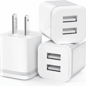 USB Wall Charger,  3-Pack 2.1A 5V Dual Port Cube Power Adapter Plug Block Charging Box Brick for Iphone 13 12 11 Pro Max SE XS XR X 8 7 6 6S Plus, Galaxy, LG, Moto, Android Phones