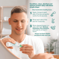 Contact Lens Solution, Multi-Purpose Solution for Soft Contact Lenses, Lens Case Included, 10 FL OZ - Image 5