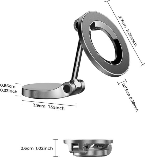 for Magsafe Car Mount, Ultra Magnetic 360 Degree Rotation Dashboard Car Phone Holder, Car Accessories for Iphone, Gifts for Men Women Him Her, Fit for Iphone 16E 16 Pro/Pro Max 15 14 13 12 - Image 8