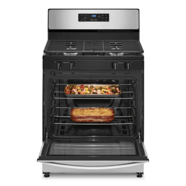 30-In 4 Burners 5.1-Cu Ft Freestanding Natural Gas Range ( Stainless Steel ) - Image 2