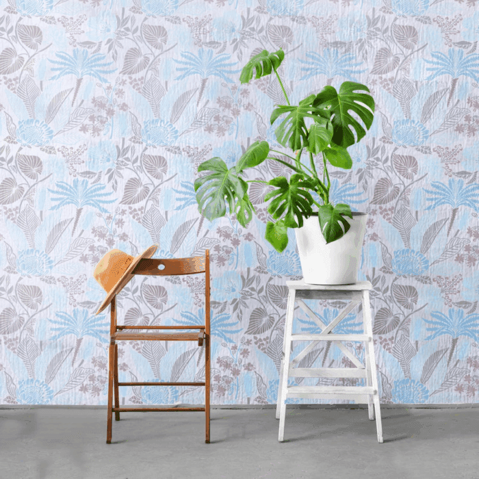 Allover Floral Wall Stencils 12X12Inch Large Plants Flowers Stencil for Wall Decor Reusable Flower Stencils for Painting Walls Floors Wood Furniture - Image 4