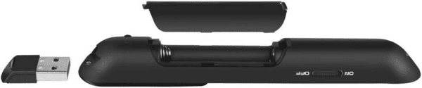 Wireless Presenter, Hyperlink Volume Control Presentation Clicker RF 2.4Ghz USB Powerpoint Clicker Presentation Remote Control Pointer Slide Advancer (Black) - Image 2