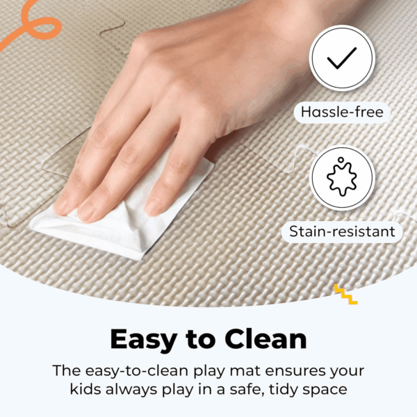 Foam Floor Tiles for Kids - Non-Toxic Comfortable Baby Play Mat and Interlocking Foam Tiles, Fits with 50X50 Playpen Mat for Crawling & Development, Soft Play Mat for Babies 6-12 Months - Image 8