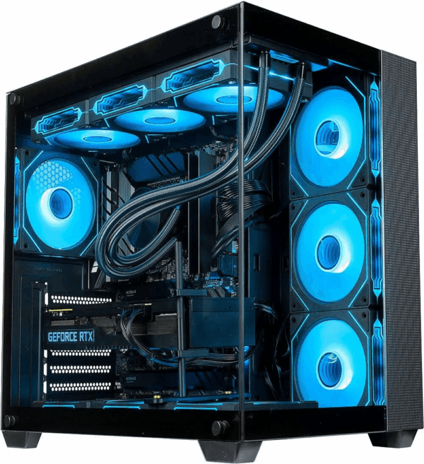 Panorama XL RTX 5090 Gaming Desktop PC - AMD Ryzen 9 9950X3D, 192GB DDR5 RAM, 4TB Nvme 990 Pro Gen4 SSD, 10TB HDD, Wifi 6E + BT, HDMI, Windows 11 Pro - Best 2025 RGB Prebuilt Tower Computer for Gamers