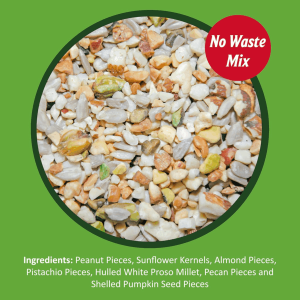 Fine Tunes Wild Bird Seed - No Waste Bird Food Mix - Attracts Bluebirds, Finches, Chickadees & More - 15 Lb. Bag - Image 5