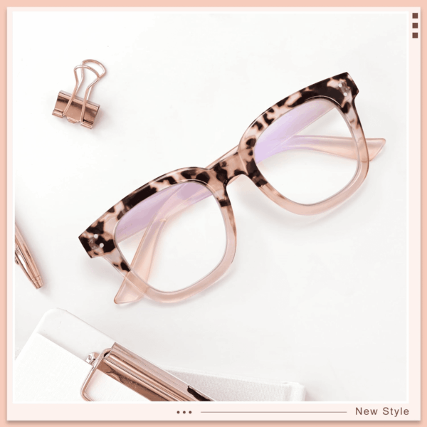 Blue Light Blocking Glasses Oversized Fashion Blue Light Glasses for Women anti Eyestrain & UV Protection Computer Eyeglasses (Gradient Brown) - Image 6