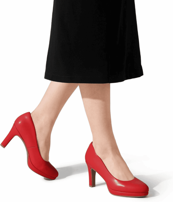 Women'S Pumps Close Toe Low Heels Platform Heels Comfortable Office Work Dress Shoes for Women - Image 6