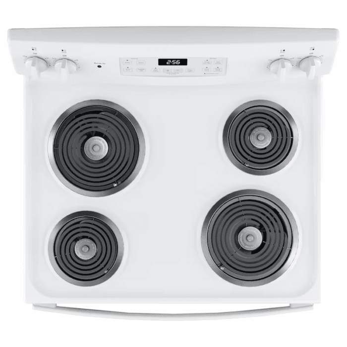 30-In 4 Burners 5.0-Cu Ft Freestanding Electric Ran ( White ) - Image 5